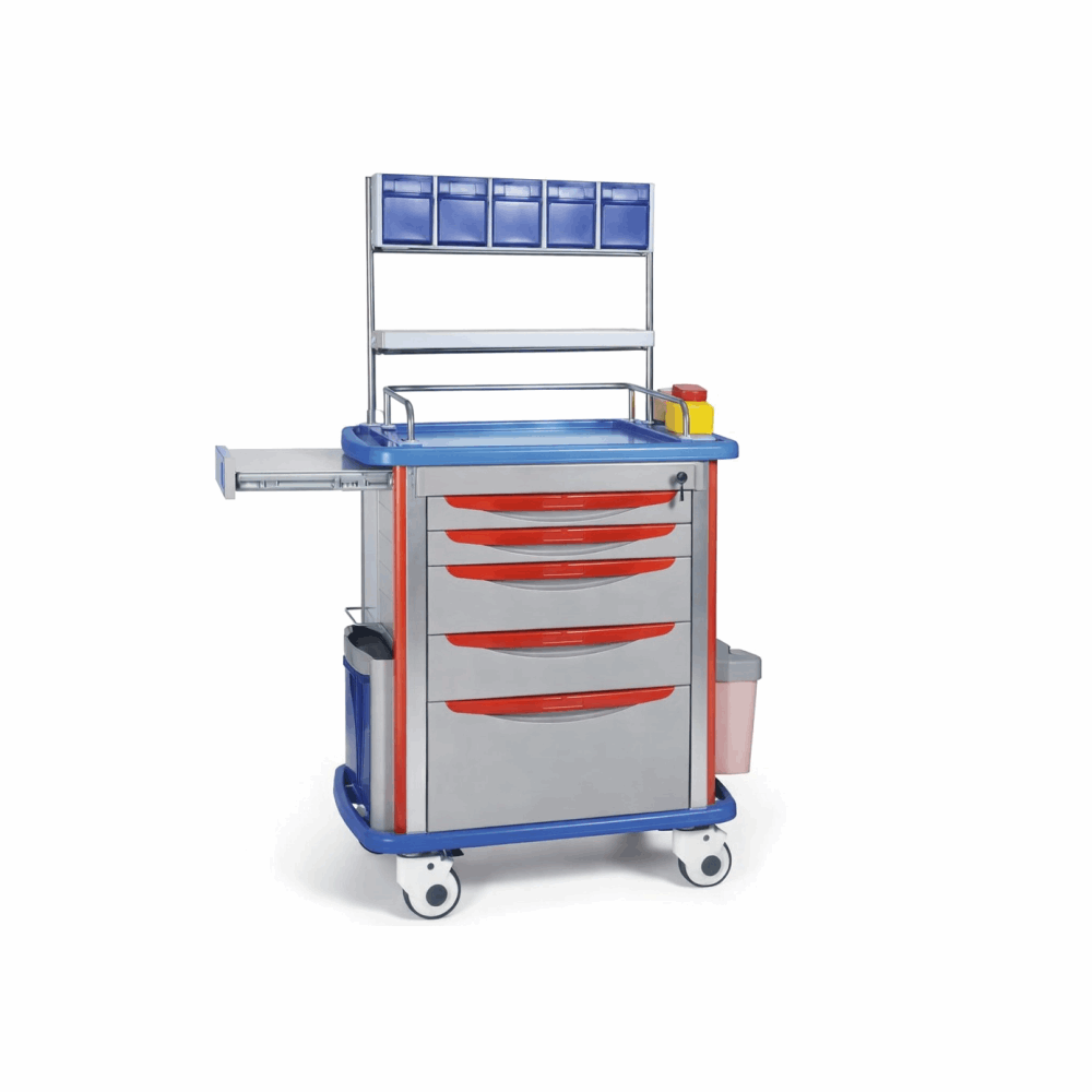 Mobilier Medical Chariot A Pansement Chariot médical pour anesthésie en ABS - Mls