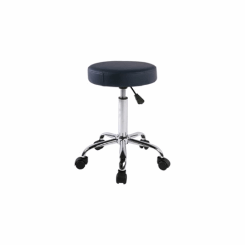 Mobilier Medical Tabouret ROND ROULANT PIETEMENT CHROME -