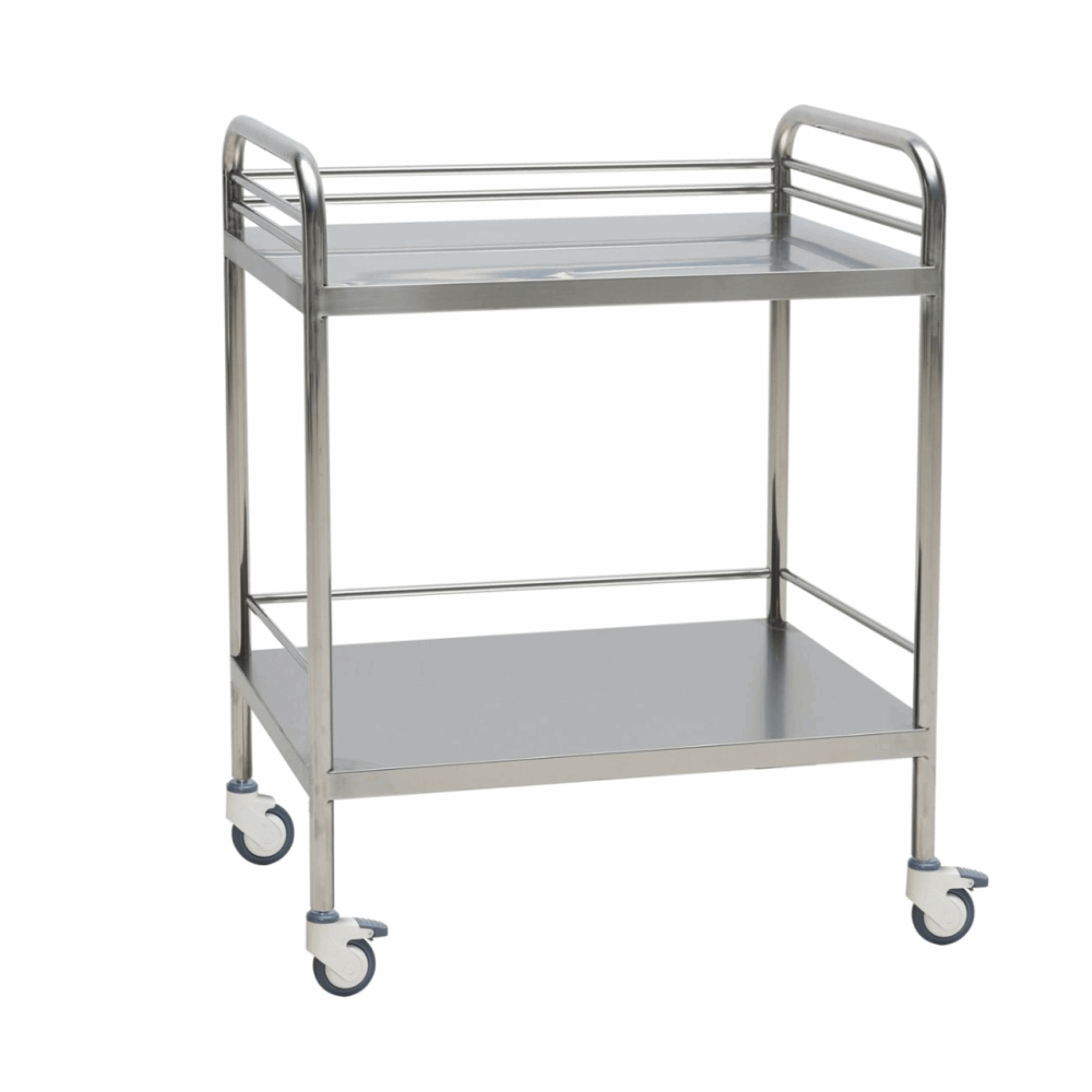 Equipement medico-hospitalier Chariot À 2 plateaux en inox - Mls