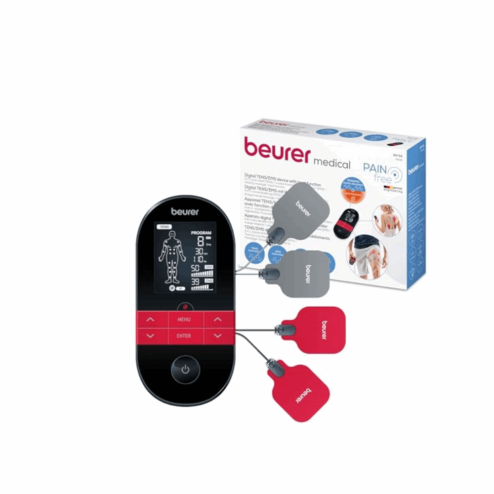 SANTE &amp; BIEN ETRE Electrostimulateur Electrostimulateur TENS/EMS numérique avec fonction de chaleur - Beurer