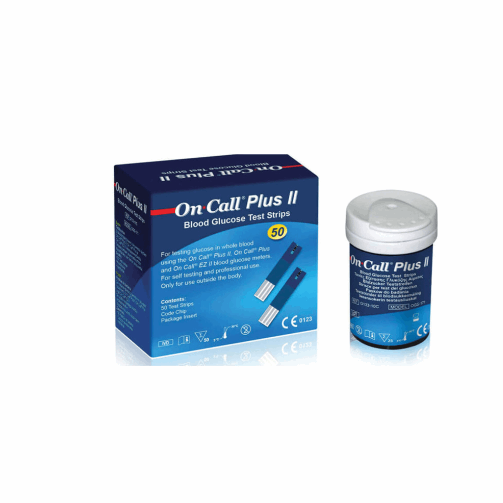 Auto-Diagnostic Diabète Bandelette On Call Plus  50 test 50 test On Call