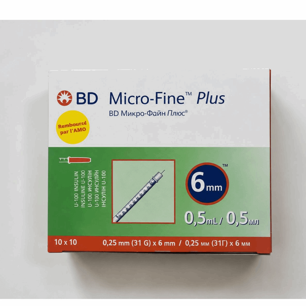 Consomable Medical Seringues BD MICRO-FINE PLUS 0 5ML